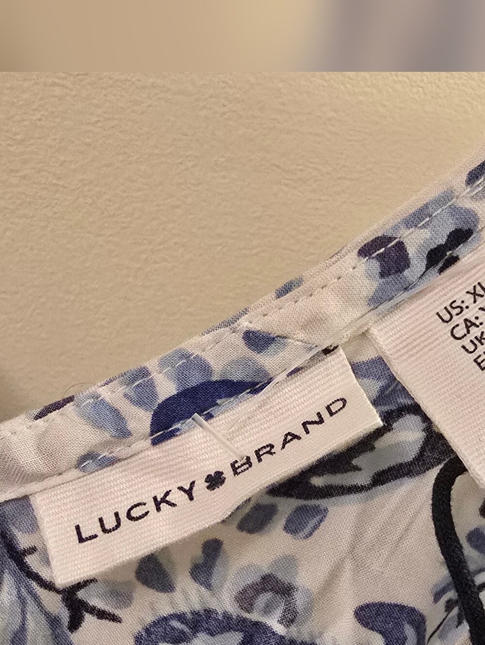 Lucky Brand Blue & White Paisley Maxi Dress - Picture 3 of 6